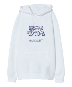 Original Lion 4 - Marcalist Oversize Unisex Kapüşonlu Sweatshirt