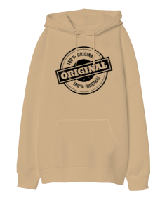 Original Oversize Unisex Kapüşonlu Sweatshirt