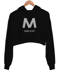 Original Women 1 Black - Marcalist Kadın Crop Hoodie Kapüşonlu Sweatshirt