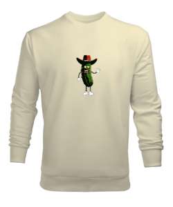 Otostopçu Turşu Adam Krem Erkek Sweatshirt