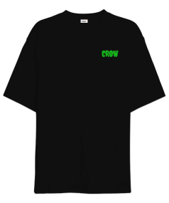 Oversize Crow Gang Baskılı T-shirt Oversize Unisex Tişört