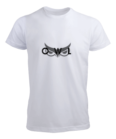 Owl White-Black Erkek Tişört