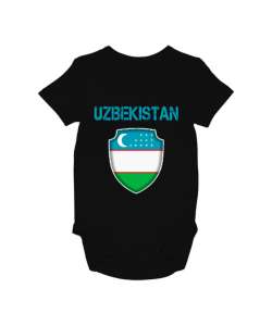 Özbekistan,Ozbekiston,uzbekistan,Özbekistan Bayrağı,Özbekistan logosu. Siyah Bebek Zıbını