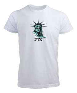 Özgürlük heykeli NYC Beyaz Erkek Tişört