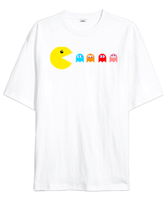 PACMAN - OneArtTasarım Oversize Unisex Tişört