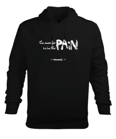 Pain Rumi Siyah TiNCiR Erkek Kapüşonlu Hoodie Sweatshirt