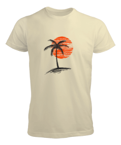 Palmiye Güneş ve Yaz Erkek Tişört