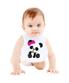 Panda Baby Bib Bebek Mama Önlüğü