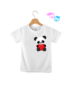 Panda baskılı cocuk unisex Çocuk Unisex