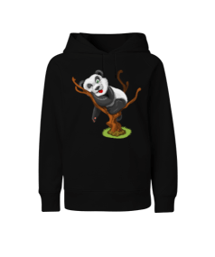 Panda Çocuk Unisex Hoodie Kapüşonlu