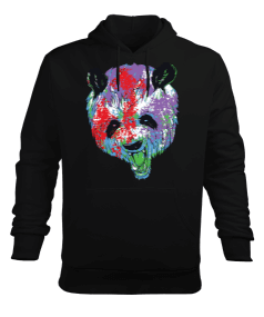 Panda Erkek Kapüşonlu Hoodie Sweatshirt