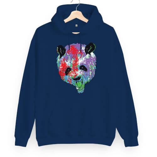 Panda Graffiti Unisex Kapüşonlu Sweatshirt