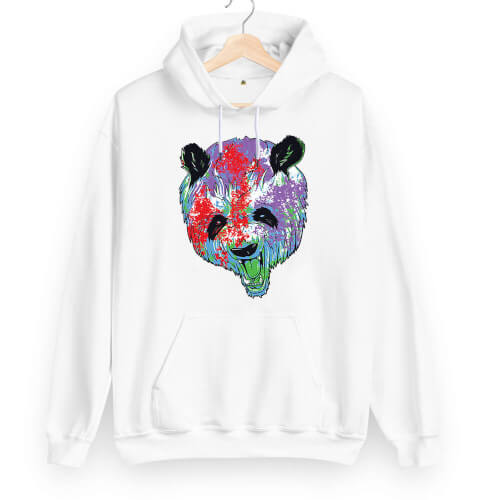 Panda Graffiti Unisex Kapüşonlu Sweatshirt