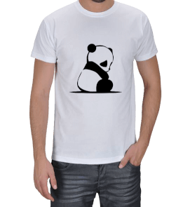 panda, sevimli, küs Erkek Tişört
