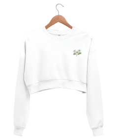 Papatya Kadın Crop Sweatshirt