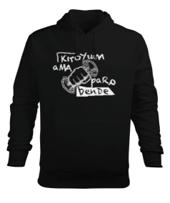 Para Bende Erkek Kapüşonlu Hoodie Sweatshirt