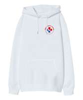 Paramedic, 112, Acil Tıp Teknisyeni, Paramedik, Emergency, Medical Beyaz Oversize Unisex Kapüşonlu Sweatshirt - Thumbnail