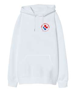 Paramedic, 112, Acil Tıp Teknisyeni, Paramedik, Emergency, Medical Beyaz Oversize Unisex Kapüşonlu Sweatshirt