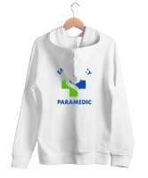 Paramedic, 112, Acil Tıp Teknisyeni, Paramedik, Emergency, Medical Beyaz Unisex Kapşonlu Sweatshirt - Thumbnail