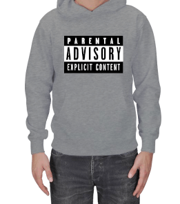 Parental Advisory Erkek Kapşonlu