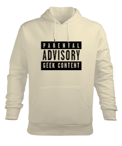 Parental Advisory Geek Content Erkek Kapüşonlu Hoodie Sweatshirt