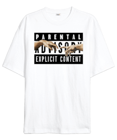 Parental Advısory Michelangelo Oversize Unisex Tişört