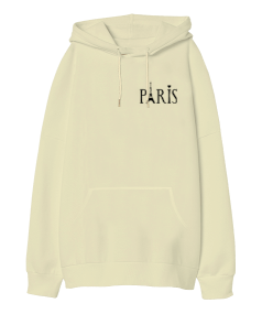 PARİS OWER Oversize Unisex Kapüşonlu Sweatshirt