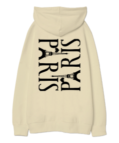 PARİS OWER Oversize Unisex Kapüşonlu Sweatshirt