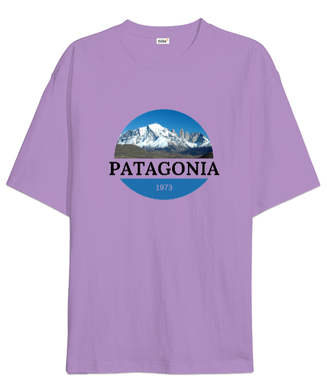 PATAGONIA Lila Oversize Unisex Tişört