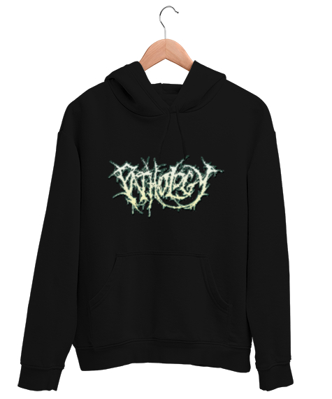 Tisho - Pathology Siyah Unisex Kapşonlu Sweatshirt