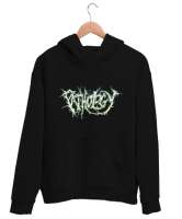 Pathology Siyah Unisex Kapşonlu Sweatshirt - Thumbnail