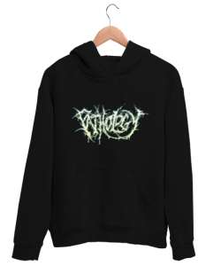 Pathology Siyah Unisex Kapşonlu Sweatshirt