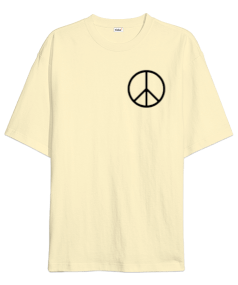 peace hippie Oversize Unisex Tişört