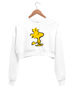 Peanuts Woodstock Kadın Crop Sweatshirt