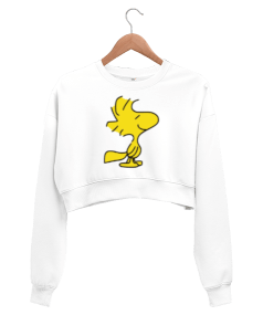 Peanuts Woodstock Kadın Crop Sweatshirt