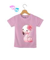 Pembe güzel flamingo Pembe Çocuk Unisex - Thumbnail