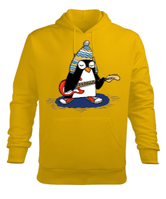 Penguen Erkek Kapüşonlu Hoodie Sweatshirt