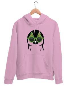 Penguen Pembe Unisex Kapşonlu Sweatshirt