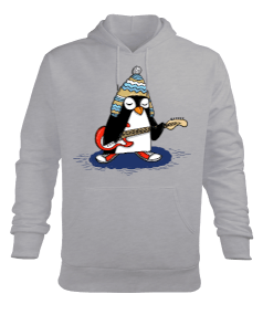 PENGUENS Erkek Kapüşonlu Hoodie Sweatshirt