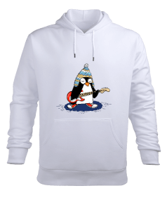 Penguitar Erkek Kapüşonlu Hoodie Sweatshirt