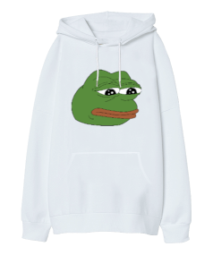 Pepe Meem Oversize Unisex Kapüşonlu Sweatshirt