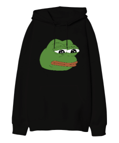 Pepe Meem Oversize Unisex Kapüşonlu Sweatshirt