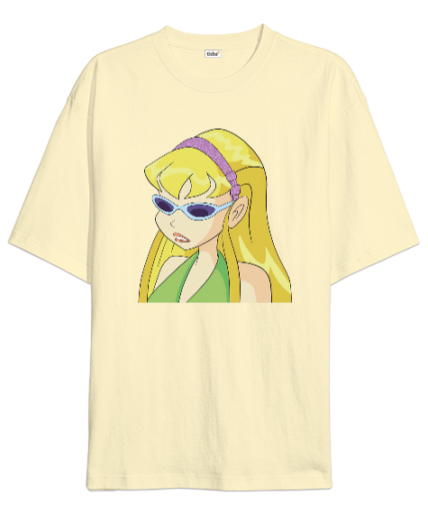 Peri stella winx club Krem Oversize Unisex Tişört