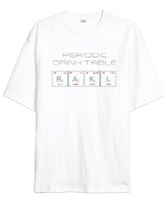 Periodic Drink Table Oversize Unisex Tişört