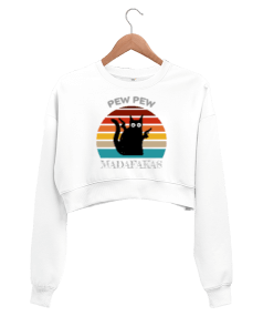 Pew Pew Madafakas Kadın Crop Sweatshirt