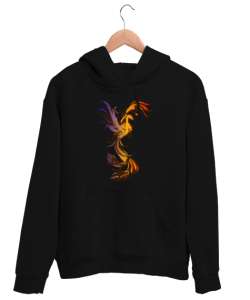 Phoenix - Ateş Kuşu Siyah Unisex Kapşonlu Sweatshirt