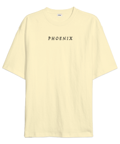 Phoenix baskılı Oversize Unisex Tişört