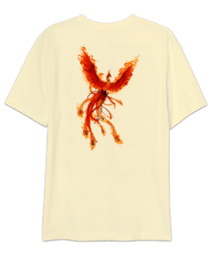 Phoenix baskılı Oversize Unisex Tişört