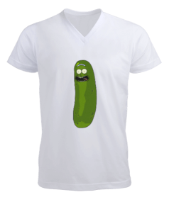 Pickle Rick Erkek Kısa Kol V Yaka Tişört