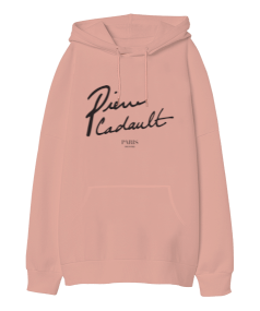 Pierre Cadault Oversize Unisex Kapüşonlu Sweatshirt